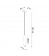 Lagos Modern Slim Pendant Ceiling Light Polished Gold 1x GU10-5
