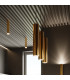 Lagos Modern Slim Pendant Ceiling Light Polished Gold 1x GU10-7