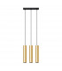 Lagos Modern Bar Pendant Ceiling Light Polished Gold 3x GU10-1