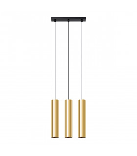 Lagos Modern Bar Pendant Ceiling Light Polished Gold 3x GU10-1