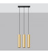 Lagos Modern Bar Pendant Ceiling Light Polished Gold 3x GU10-2