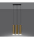 Lagos Modern Bar Pendant Ceiling Light Polished Gold 3x GU10-3