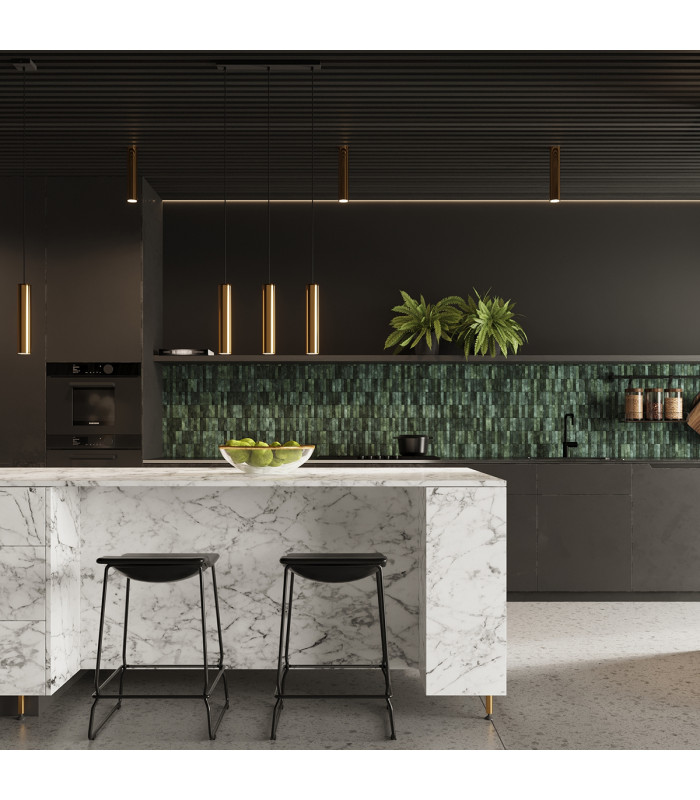Lagos Modern Bar Pendant Ceiling Light Polished Gold 3x GU10-8