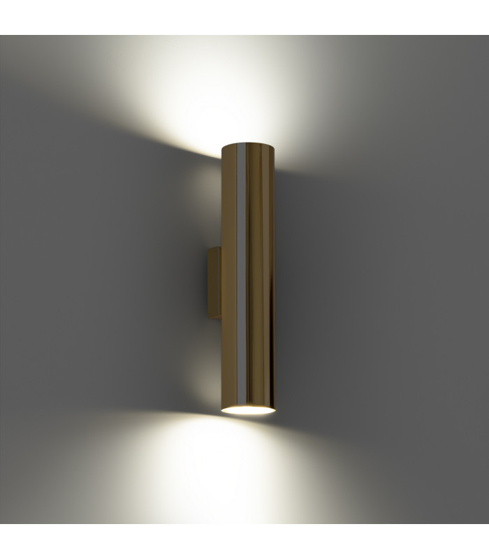Lagos Modern Up & Down Wall Lamp Polished Gold 2x GU10-3