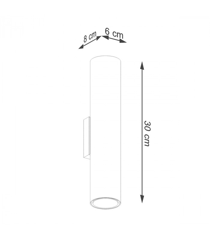 Lagos Modern Up & Down Wall Lamp Polished Gold 2x GU10-5