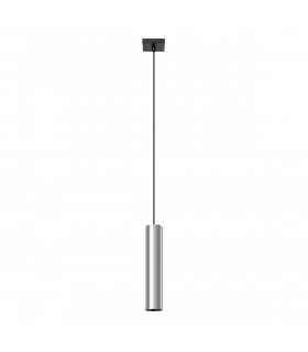 Lagos Modern Slim Pendant Ceiling Light Chrome 1x GU10-1