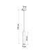 Lagos Modern Slim Pendant Ceiling Light Chrome 1x GU10-5