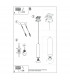 Lagos Modern Slim Pendant Ceiling Light Chrome 1x GU10-6