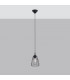 Leyo Industrial Wire Frame Pendant Ceiling Light Black 1x E27-2