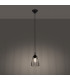 Leyo Industrial Wire Frame Pendant Ceiling Light Black 1x E27-3