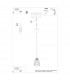 Leyo Industrial Wire Frame Pendant Ceiling Light Black 1x E27-6