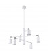 Lemmi Modern Multi Arm Pendant Ceiling Light White 6x GU10-1