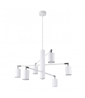 Lemmi Modern Multi Arm Pendant Ceiling Light White 6x GU10-1