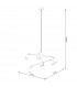 Lemmi Modern Multi Arm Pendant Ceiling Light White 6x GU10-5