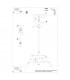 Lemmi Modern Multi Arm Pendant Ceiling Light White 6x GU10-6