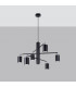 Lemmi Modern Multi Arm Pendant Ceiling Light Black 6x GU10-2