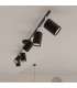 Lemmi Modern Multi Arm Pendant Ceiling Light Black 6x GU10-7