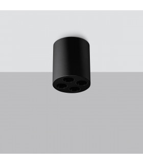 Zoe Round Minimalistic Surface Mounted Downlight Black-2