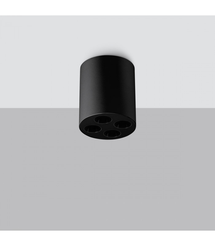 Zoe Round Minimalistic Surface Mounted Downlight Black-2