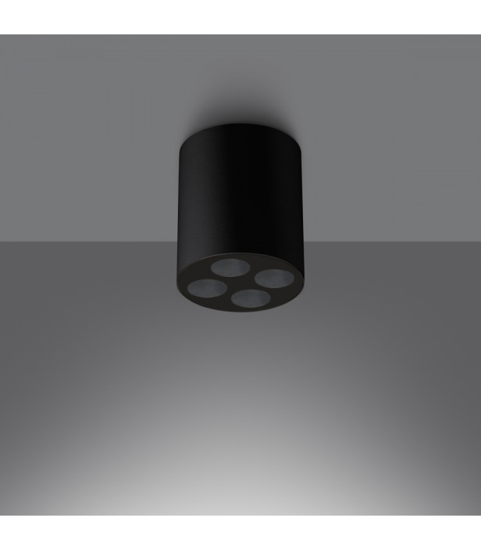 Zoe Round Minimalistic Surface Mounted Downlight Black-3