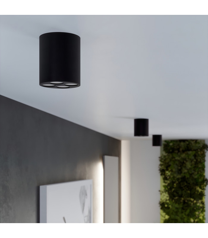 Zoe Round Minimalistic Surface Mounted Downlight Black-7