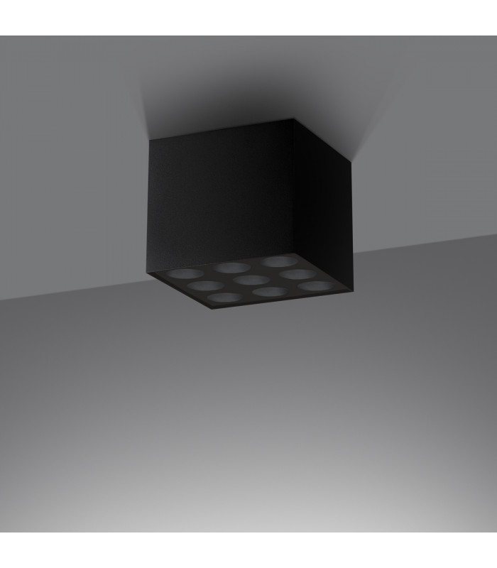 Ozzy Minimalistic Surface Mounted Downlight Black-3