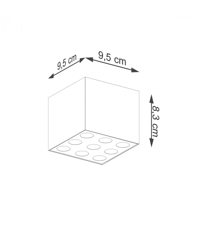 Ozzy Minimalistic Surface Mounted Downlight Black-5