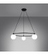 Yoli Modern Globe Pendant Ceiling Light Black 3x G9-3