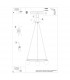 Yoli Modern Globe Pendant Ceiling Light Black 3x G9-6