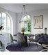 Yoli Modern Globe Pendant Ceiling Light Black 3x G9-9