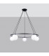 Yoli Modern Globe Pendant Ceiling Light Black 5x G9-2