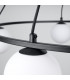 Yoli Modern Globe Pendant Ceiling Light Black 5x G9-4