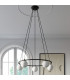 Yoli Modern Globe Pendant Ceiling Light Black 5x G9-7