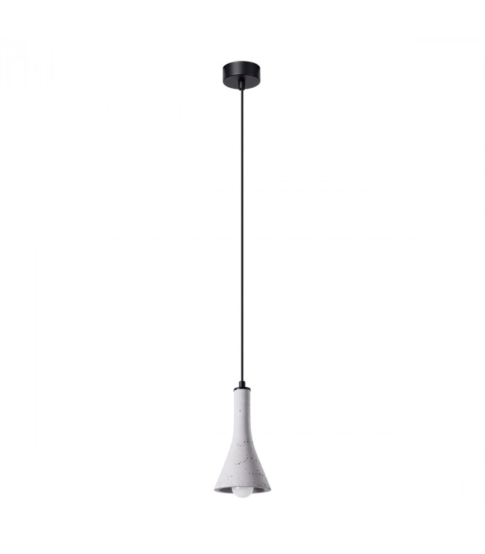 Rea Modern Dome Pendant Ceiling Light Concrete 1x E14-1