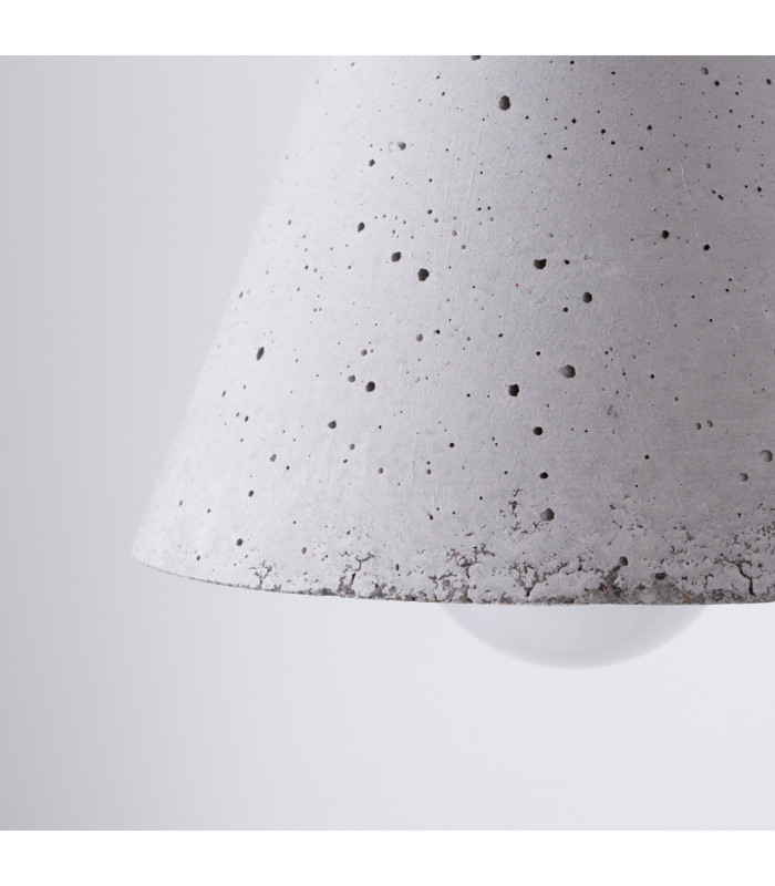 Rea Modern Dome Pendant Ceiling Light Concrete 1x E14-4
