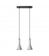 Rea Modern Bar Pendant Ceiling Light Concrete 2x E14-1