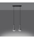 Rea Modern Bar Pendant Ceiling Light Concrete 2x E14-3