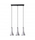 Rea Modern Bar Pendant Ceiling Light Concrete 3x E14-1