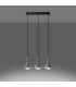 Rea Modern Bar Pendant Ceiling Light Concrete 3x E14-3