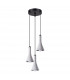 Rea Modern Cluster Pendant Ceiling Light Concrete 3x E14-1