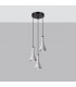 Rea Modern Cluster Pendant Ceiling Light Concrete 3x E14-2