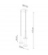 Rea Modern Cluster Pendant Ceiling Light Concrete 3x E14-5