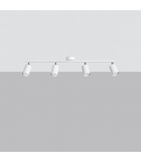 Lemmi Modern Ceiling Spotlight Bar White 4x GU10-2