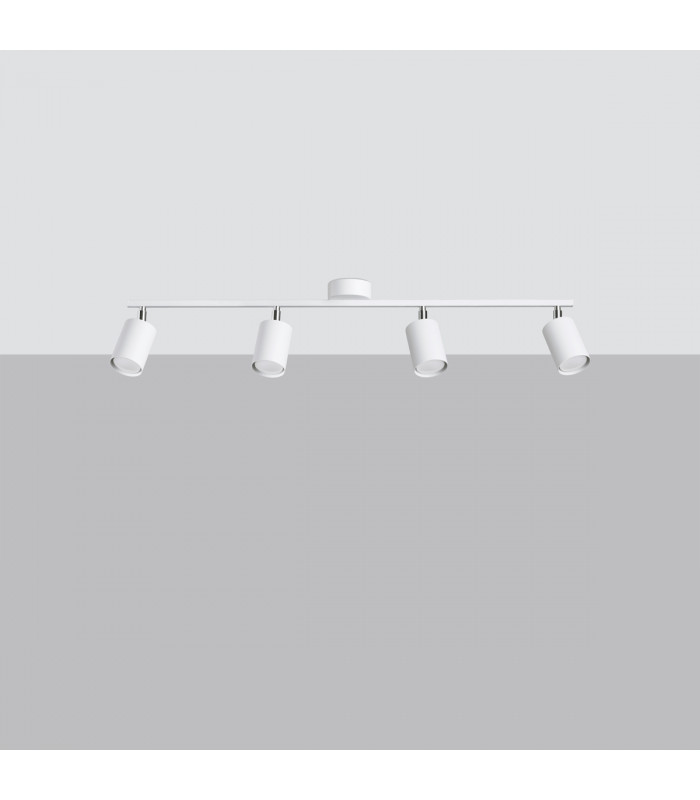 Lemmi Modern Ceiling Spotlight Bar White 4x GU10-2