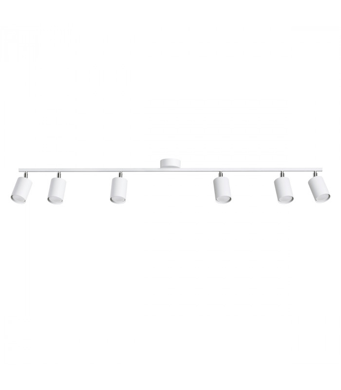 Lemmi Modern Ceiling Spotlight Bar White 6x GU10-1