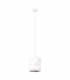 Gobi Modern Slim Pendant Ceiling Light White 1x E27-1