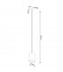 Gobi Modern Slim Pendant Ceiling Light White 1x E27-5