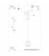 Gobi Modern Slim Pendant Ceiling Light White 1x E27-6