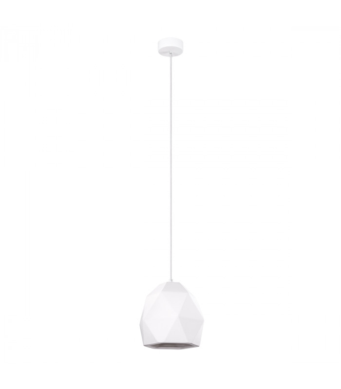 Mint Modern Slim Pendant Ceiling Light White 1x E27-1