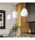 Mint Modern Slim Pendant Ceiling Light White 1x E27-7